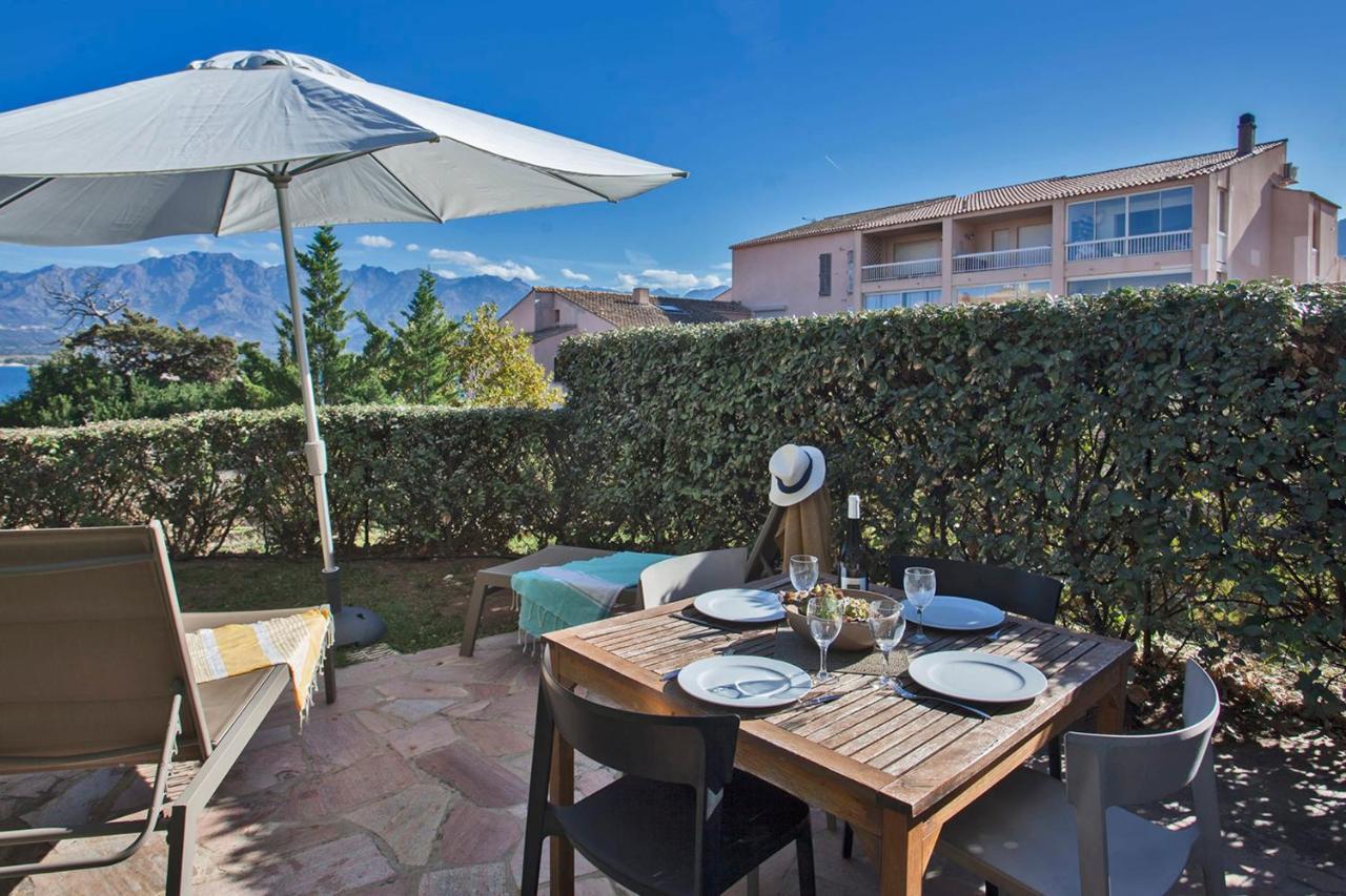 Mare Appart Avec Jardin Et Bbq Vue Mer Et Montagne Plage Et Port A 2 Pas Calvi  Dış mekan fotoğraf