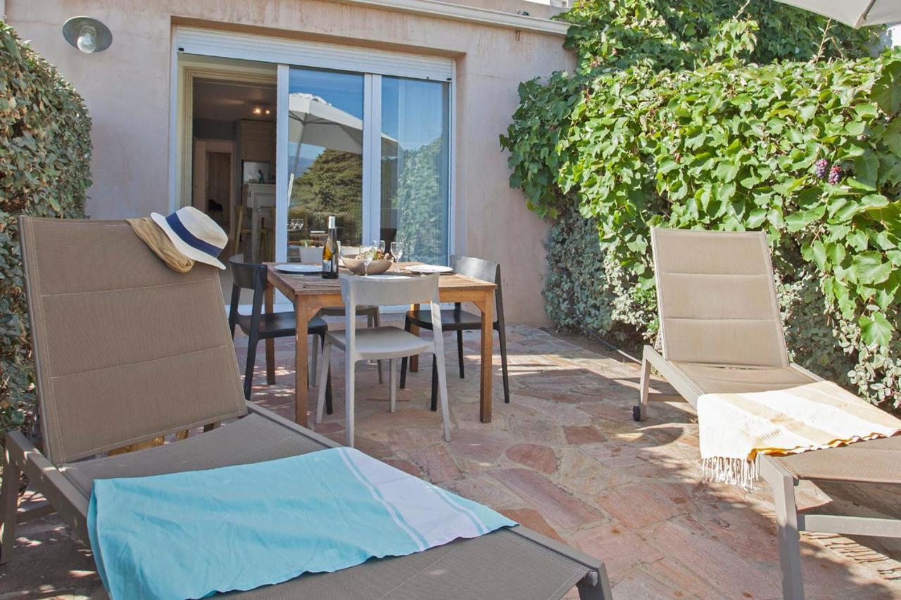 Mare Appart Avec Jardin Et Bbq Vue Mer Et Montagne Plage Et Port A 2 Pas Calvi  Dış mekan fotoğraf